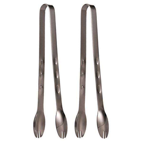 Ice tongs, 2pcs Small Tongs Stainless Steel Grabbing Ice Easy,