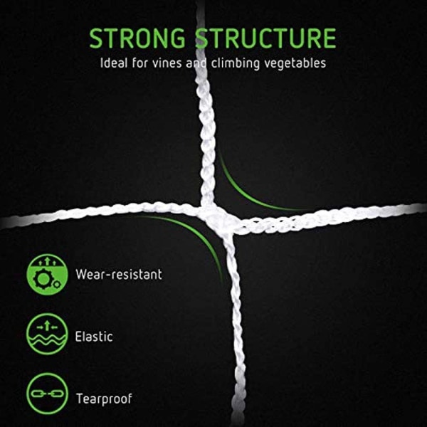 1,67mx 10m Have Netting Polyester Trellis Plante Ært Støtte