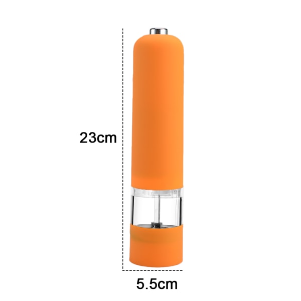 Batteridriven salt- och set (paket med 2 kvarnar) ABS orange