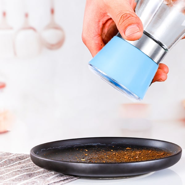 Salt- og peberkværn med justerbar grovhed