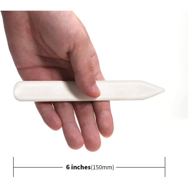 Ægte Bone Folder 2 stk Læderværktøj Scoring Folding Creasing