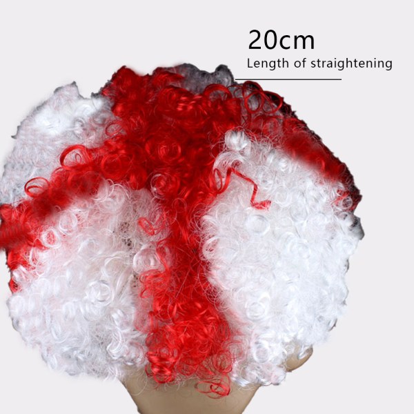 2 st National Flag Short Curly Wig 2022 VM Short Curly