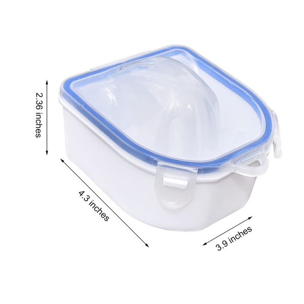 2-pack Soak Off Bowl Nagelsöknings Skål Akryl Dip Nagel Gel