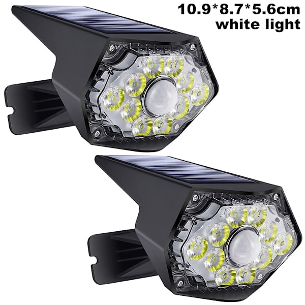 2-pack solcellslampor för utomhusbruk, LED-solcellslampor för utomhusbruk