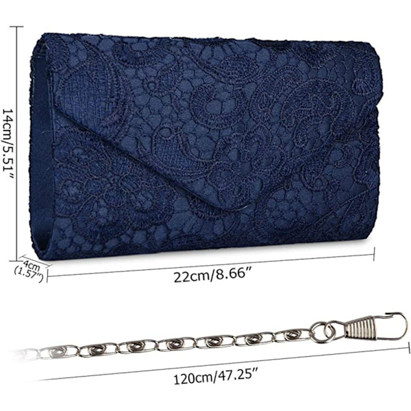 Damen Elegant Spitze Umschlag Clutches Abendtasche Party Handtaschen