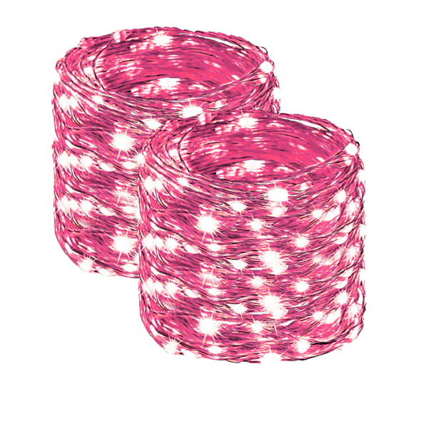 2 x 72 jalkaa 200 LED aurinkokennovalosarja, ulkokoriste