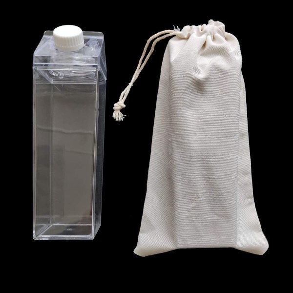Maitokartonkivesipullo – kirkkaat neliönmuotoiset maitopullot BPA-vapaa