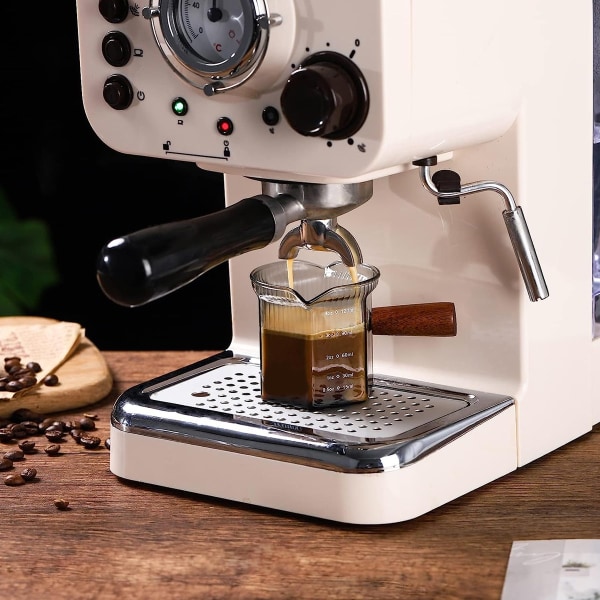 Espressoglas, espressomätkopp med trä