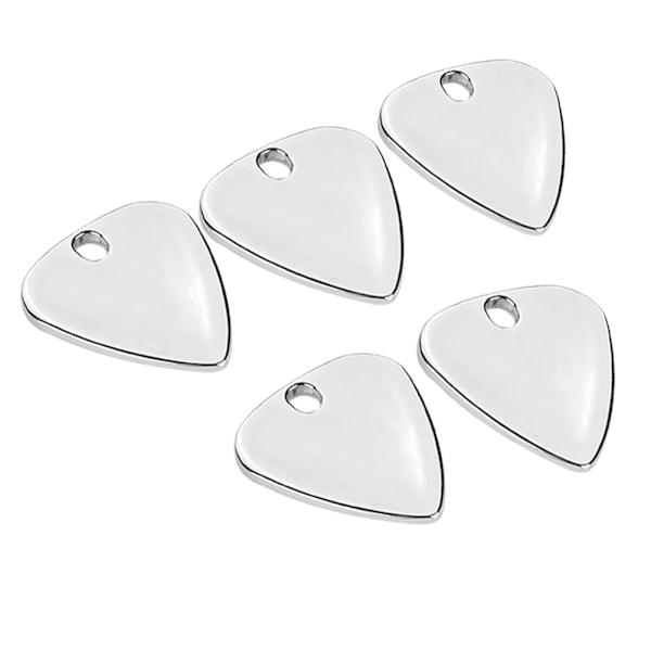 5 st Metallplock för Gitarr Musikinstrument Tillbehör (Silver)
