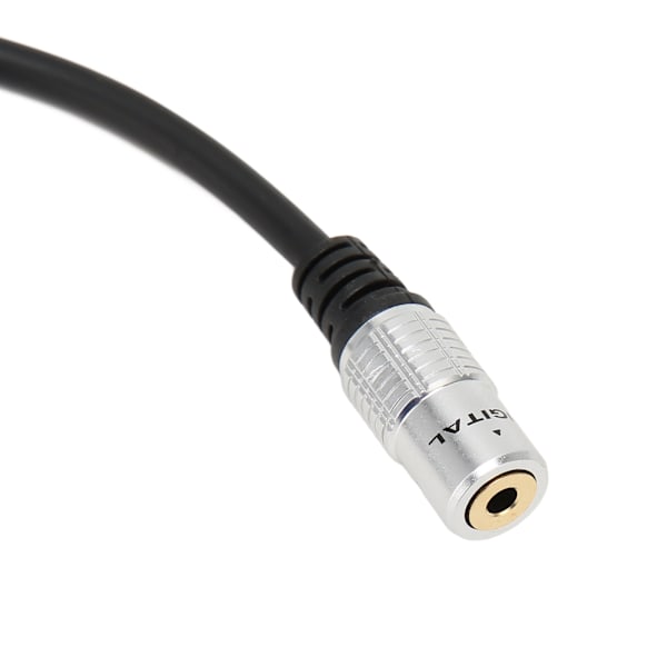 1/8 tommers til 1/4 stereo splitter Y-kabel gullbelagt 3,5 mm dobbel kanal hunn til dobbel 6,35 mm mono hann kabel 19,7 tommer