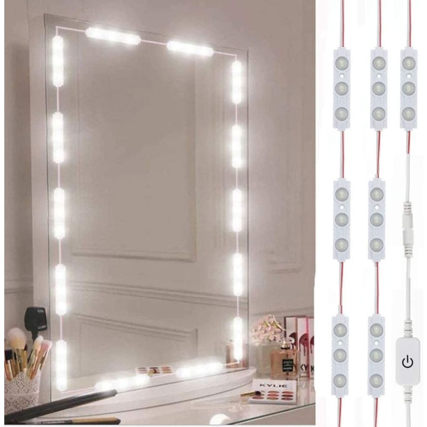 Led-peilivalot, meikkilamput, 10ft erittäin kirkas valkoinen