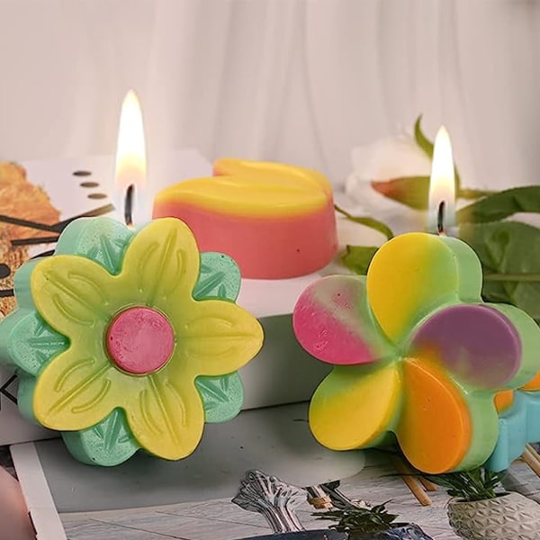 Silikone blomsterform, non-stick silikone mix tulipaner, krysantemumform slik chokolade gelé