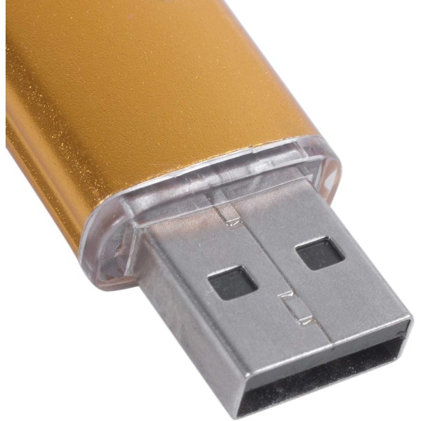 64 GB USB-minne, flash-penna, fashionabelt kompakt U-disk, lämplig för PS3 PS4 dator TV guld