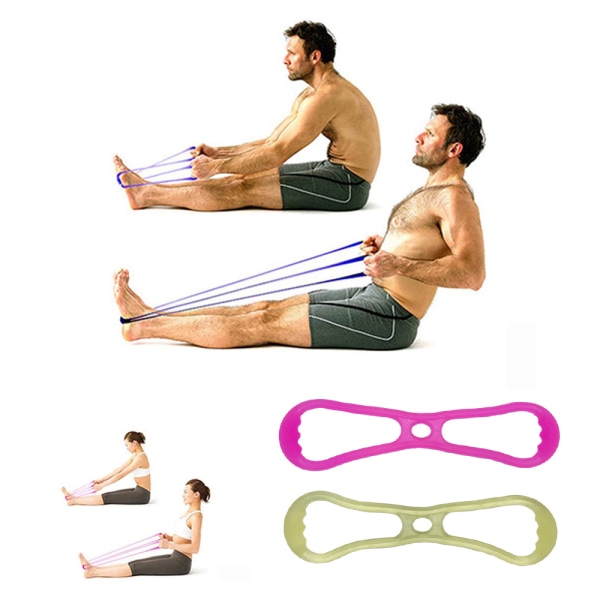 8-tecken dragare yoga fitness drag rep vack vacker öppen