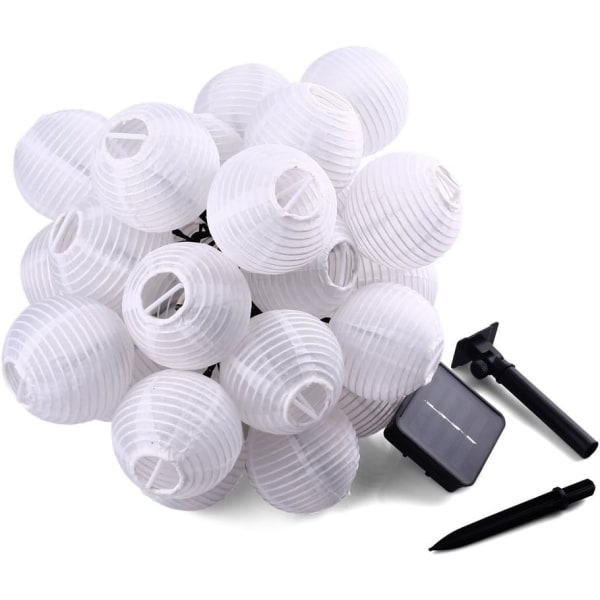 Qedertek Solcellslampor Lykta Utomhus 6 Meter 30 LED