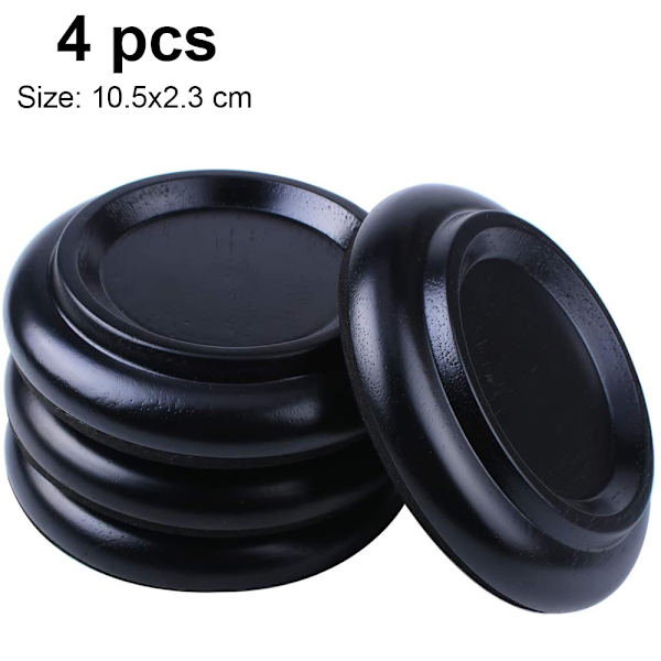 4st liten trampdyna /3 st stor trampdyna massivt trä vertikal Gra Black S