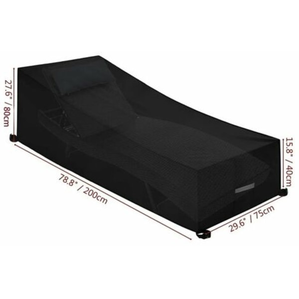 TRIP Housse pour Chaise Longue de Jardin avec Grilles