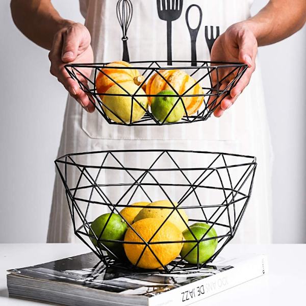 Teetookea Metaltrådsfrugtkurv, Kreativ Mesh Frugtskål,
