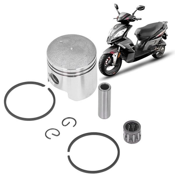 40mm Stempelpin Ringsett Stål Legering Stabil Ytelse for 2-takts 49cc 50cc Mopeder Scooter Terrengsykkel