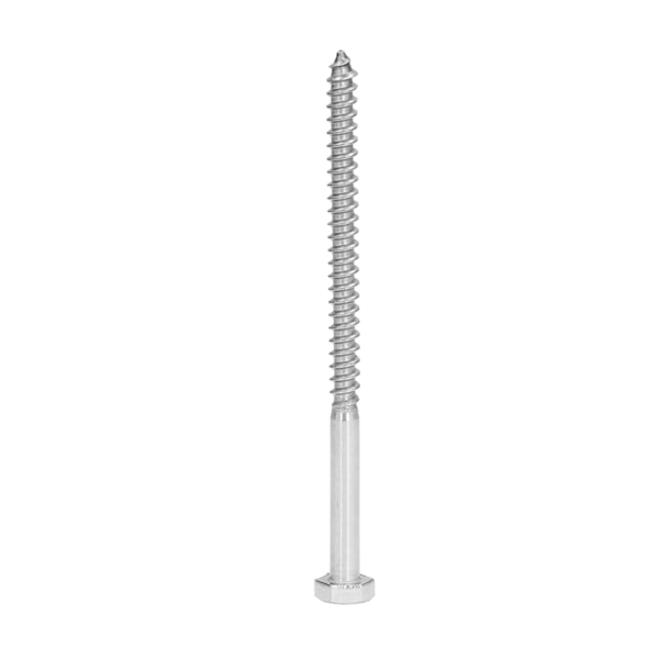 304 Ruostumattomasta Teräksestä Valmistettu Puolikiinnitysruuvi Puu Hex Lag Ruuvit Itsekierteittävät Puuvalmistetut Ruuvit M6x100MM