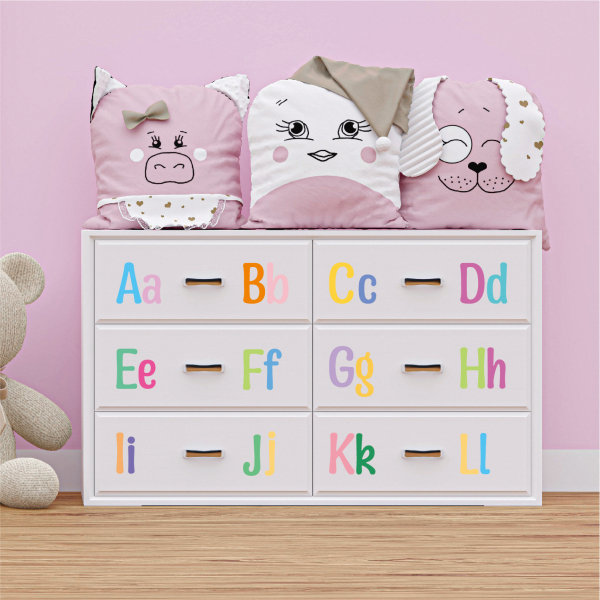 Alphabet Wall Stickers 2-tums nummer Markers Classroom Home
