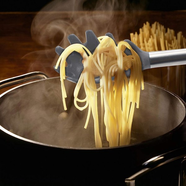 Silikone Pasta Fork Pastaske i fødevarekvalitet med rustfrit stål