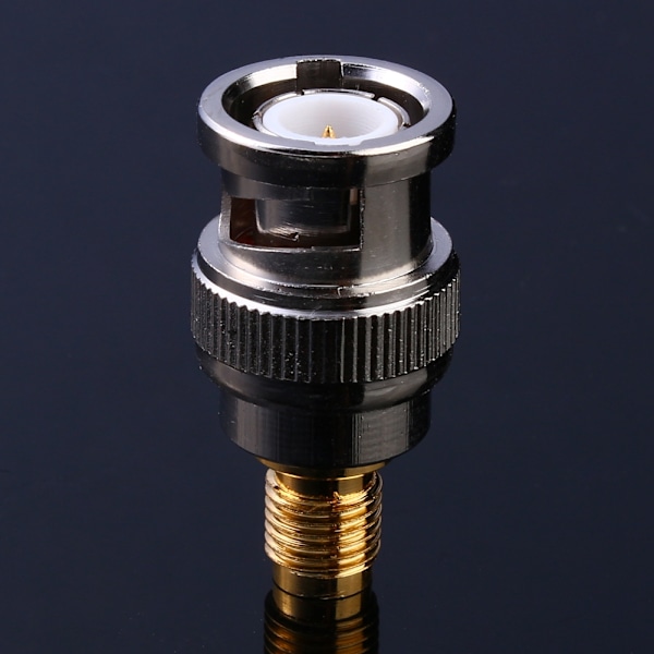 BNC Plug Male to SMA Female Jack Adapter RF Connector Straight Joiner Coupler