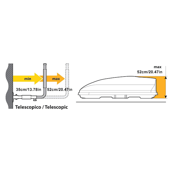 Kajakförvaringsställ 40kg Belastningskapacitet Aluminiumlegering Teleskopisk Surfbräda Väggfäste för Verktygslåda Takbox