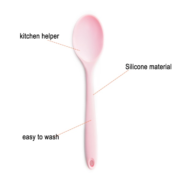 Hushållssilikon sked Non-Stick Silikonsked Ris Sked