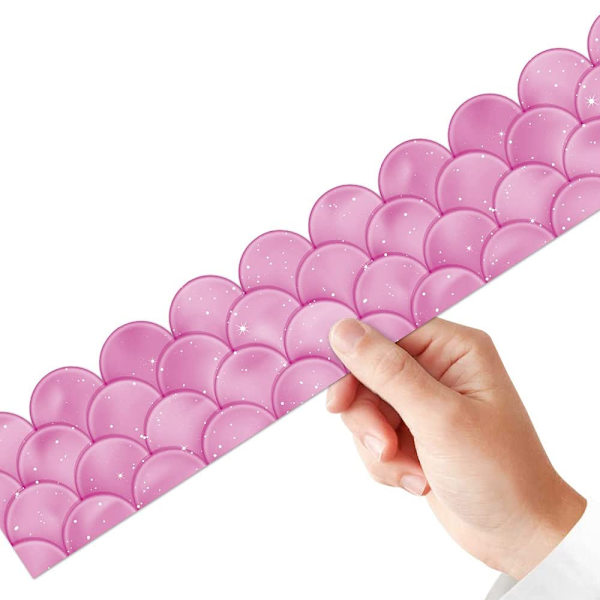 Kammusling Bulletin Board Borders til Klasseværelsesdekoration 65,6ft