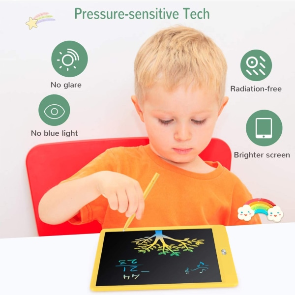 Lasten piirustustaulu värillinen LCD-kirjoitustaulu