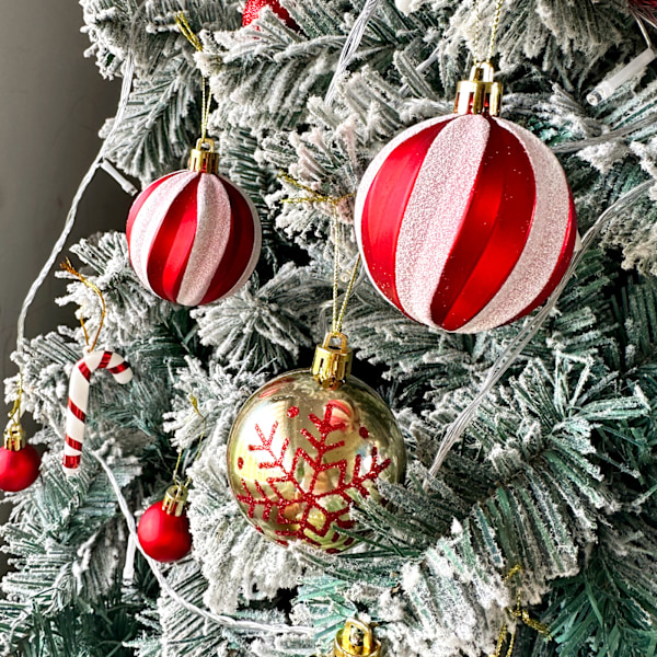 Okrossbara Julgranskulor För Högsta Kvalitet, Charmiga Designmönster Lämpliga För Jul Bröllop Förlovning Födelsedagsfest