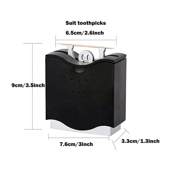 Online tannpirkholder, tannpirkdispenser, passende lengde 6,5 cm tannpirkere, veldig morsomt et snakkende stykke på bordet definitivt