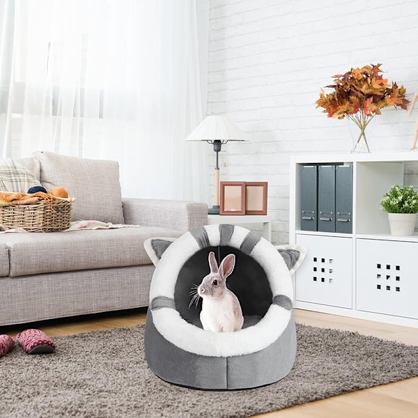 Haustierbett Pet Den Bed Soft Pet House Comfortable Tent Den Bed Warm Cat Pet Den Sleeping Bed Cat Puppy Comfortable Pet Cushion Bed