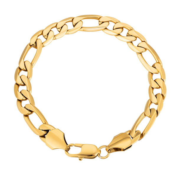 Kæde Armbånd 18K Guldbelagt Titanium Stål Farvefast Fashionabel Fantastisk Gave til Mænd Kvinder