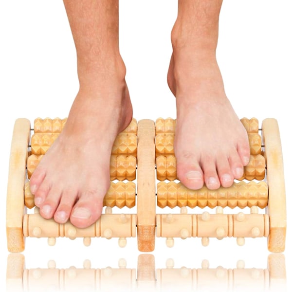 EKKONG Træfodrulle, Fodmassagerulle, Fodmassage til