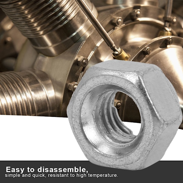 20 stk Metall Fine Thread Locknut Lock Nuts Assortment Kjøretøy Møbler Festesett (M4)
