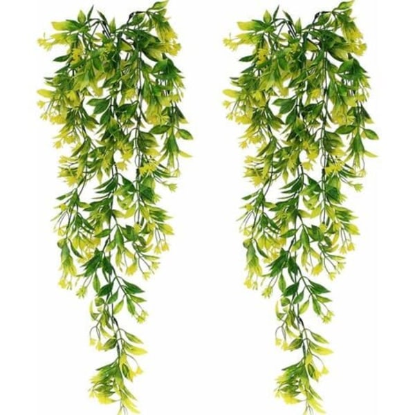 2 Pcs Artificial Ivy Plants Artificial Green Hanging Plants for