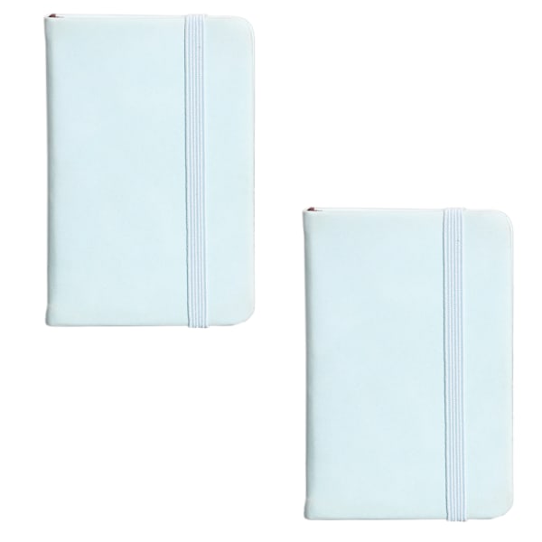 Stilfuld Mini Hardcover Læder Journal Notebooks Lomme notesblok