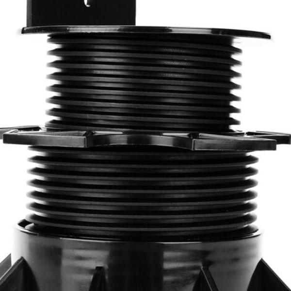 Säädettävät 60-140 mm, 10 kappaleen laatikko, puu- ja komposiittikannelle - Musta
