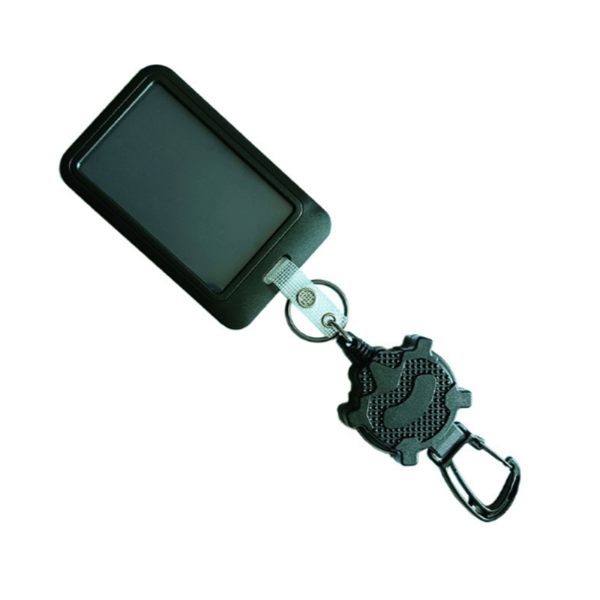 Retractable ID Card Holder with Carabiner