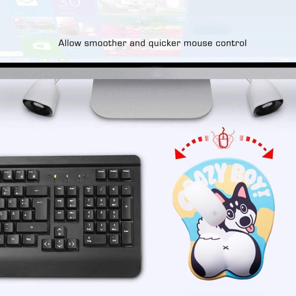 Musmatta med handledsstöd, ergonomisk gel 3D