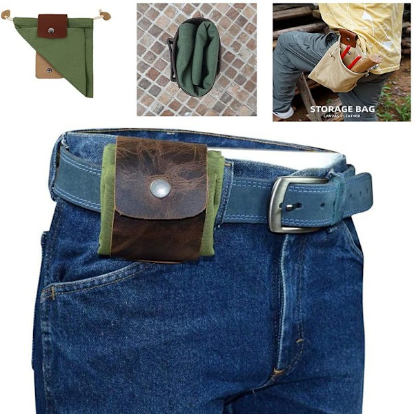 Lerret Fôring Lomme, Hage Fruktplukking Bag, Sopp