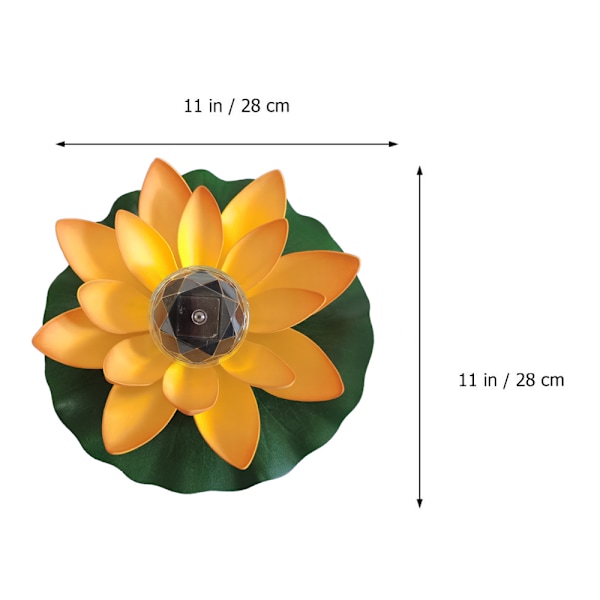 Solar Lotus Lys, Hagedekorative Lys til Skrivebord, Terrasse