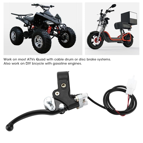 22mm Højre Koblingsbremsegreb med Kabel til 2-takts 47CC 49CC Mini Quad ATV'er