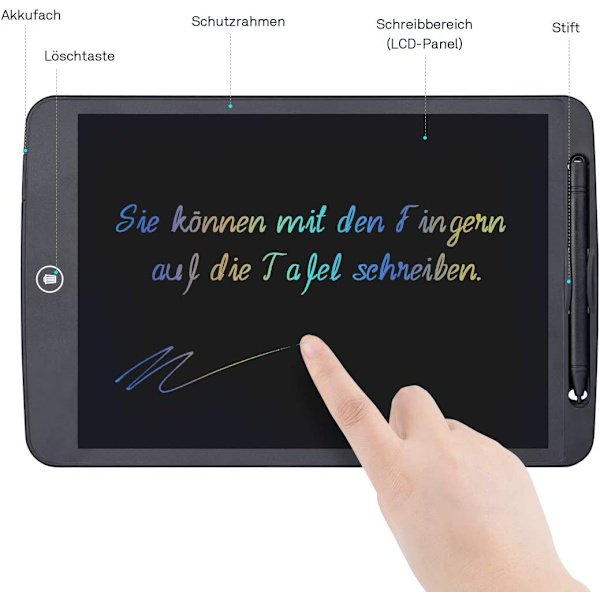Upgrow LCD-kirjoitustaulu, 12 tuuman LCD-kirjoitustaulu,
