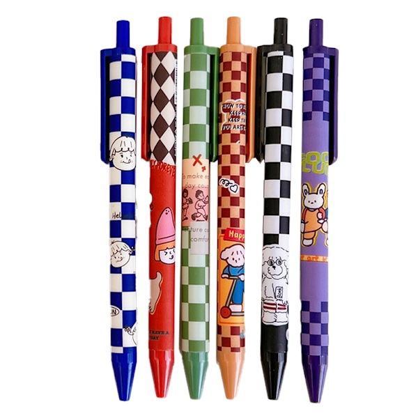 Kulepenn, student signaturpenn gelpenn, assorterte farger, 0,5 mm