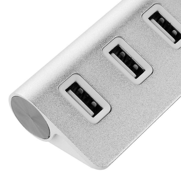 High Speed Mini 4 Port Blå Led Light USB Hub Splitter