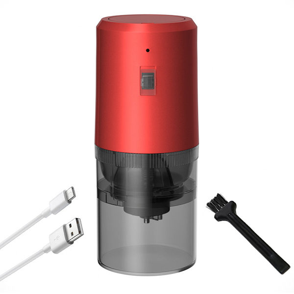 1 stk elektrisk kaffebønnekvern USB oppladbar hjem liten