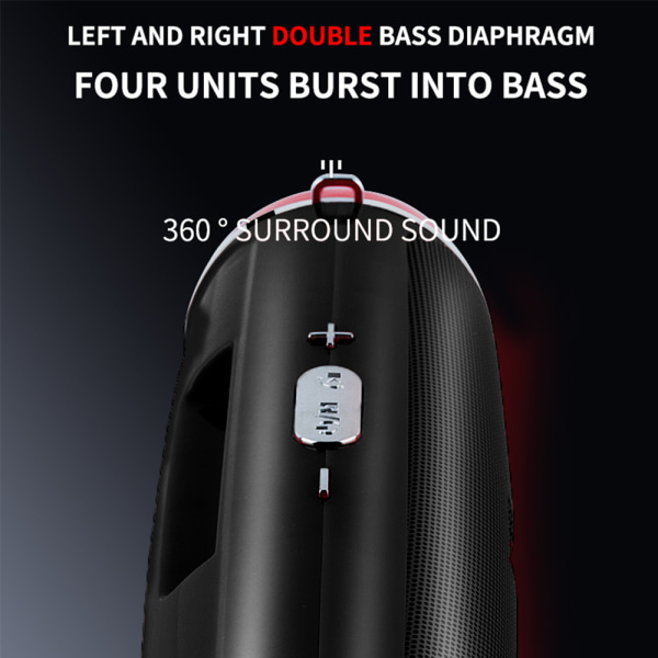 Bärbar Bluetooth Trådlös Deep Bass Subwoofer